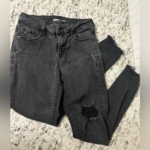 Black Distressed Old Navy Skinny Jeans